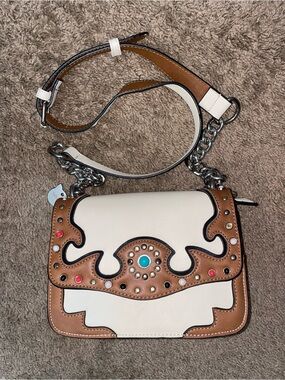 NWOT Lollipops Paris Candy Sac Trotteur Duck- Western Studded Flap Crossbody Bag